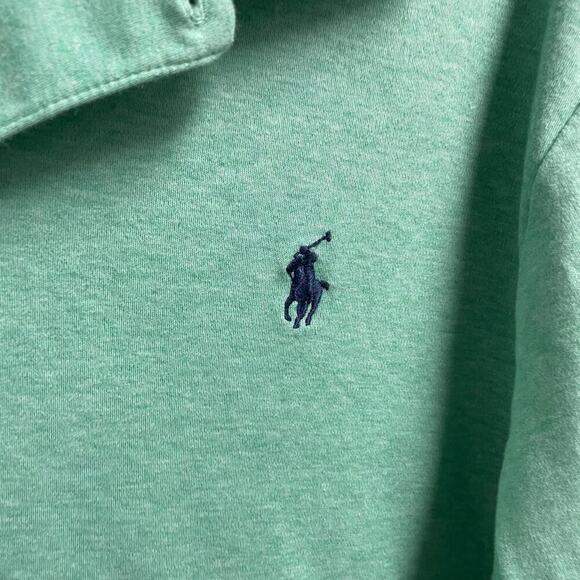 Ralph Lauren Smooth Polo Size XL Classic Fit Green Short Sleeve Mens Preppy Golf - Picture 2 of 3